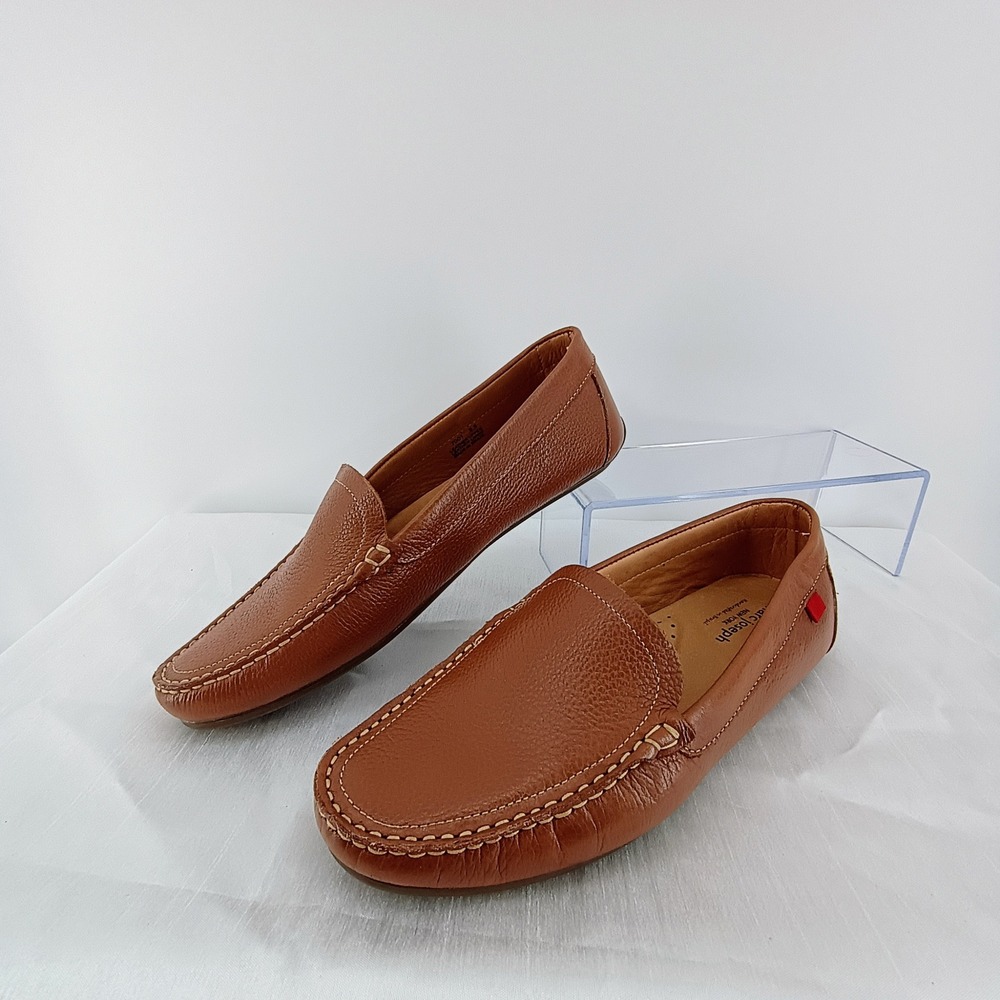 Classic Women's Brown Leather Driving Loafers